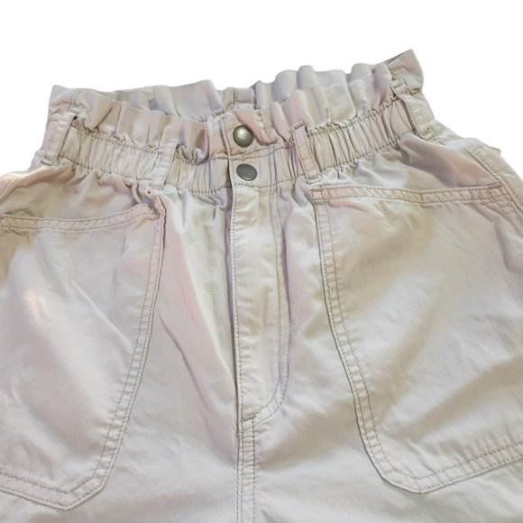 Abercrombie & Fitch Gathered Waist Cargo Pants - Size XS - Cream/Beige - Picture 5 of 15